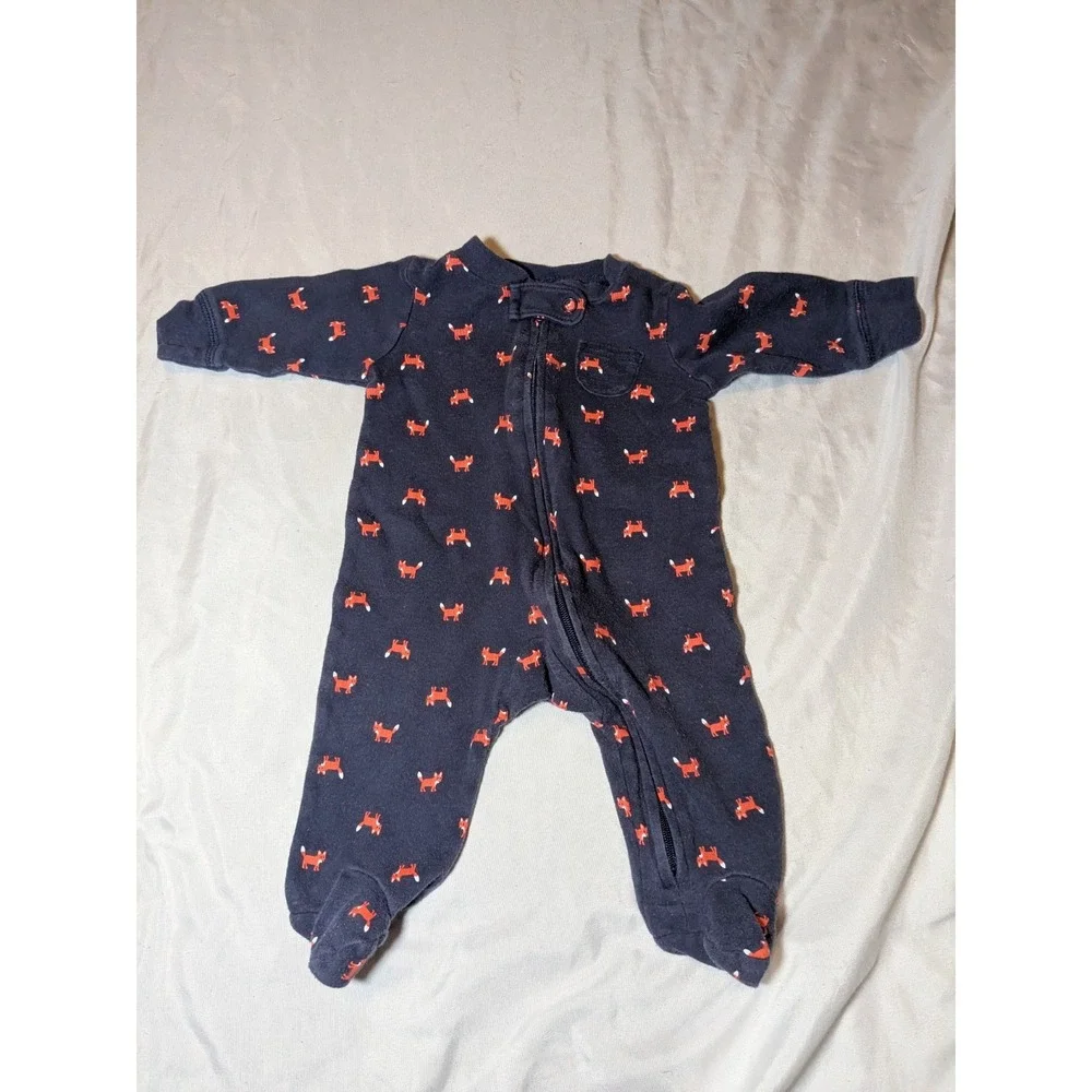Carter's Boys 3 Months‎ Fox Sleep And Play Romper